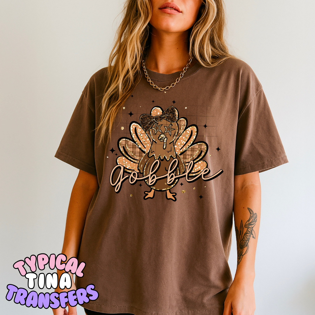 gobble turkey | DTF Transfer | POD